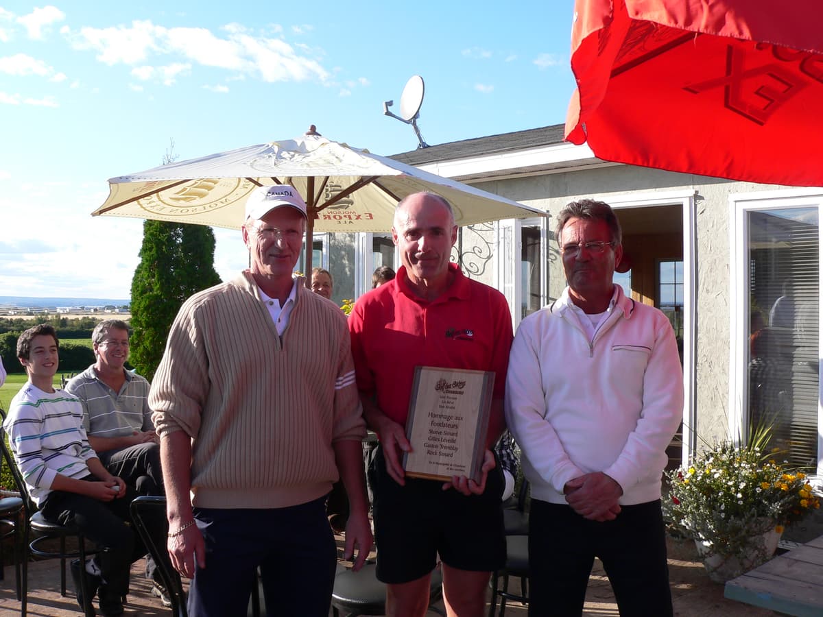 Les fondateurs du Golf des Cèdres Chambord